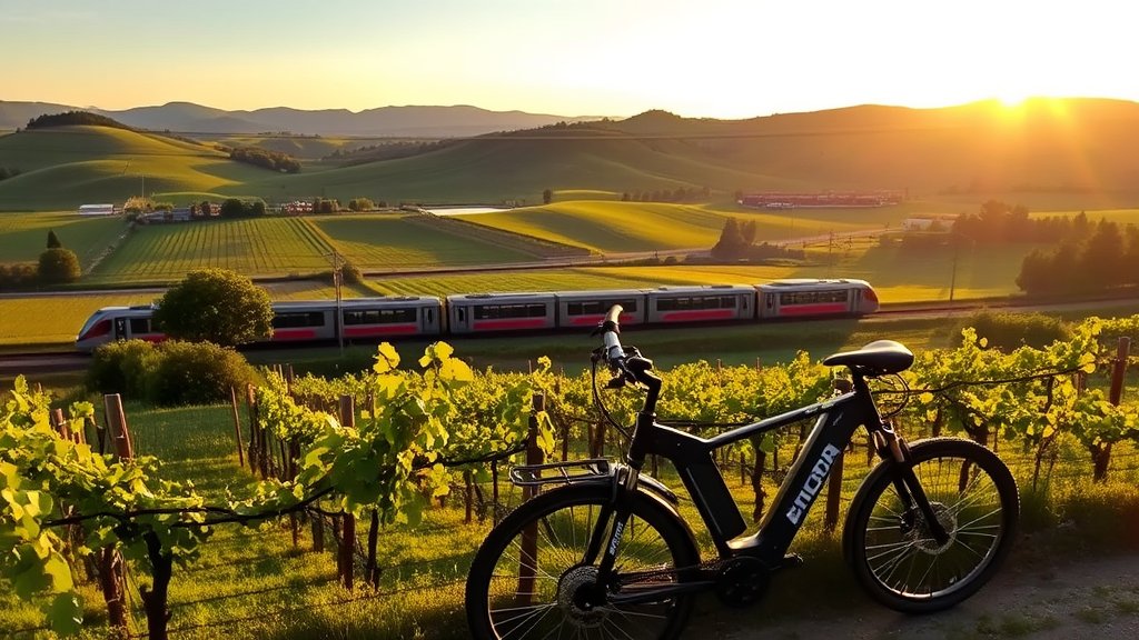 Nachhaltig unterwegs in italien: züge, fahrräder und e-boote